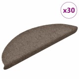 vidaXL Covorașe scară autoadezive 30 buc crem 56x17x3 cm