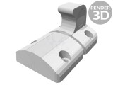 Clemă tehnopolimer 38x56.5mm manetă neagră 25N