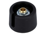 Buton Rotativ cu Indicator Poliamidă Negru 4mm