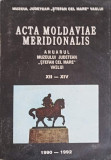 ACTA MOLDAVIAE MERIDIONALIS, ANUARUL MUZEULUI JUDETEAN &quot;STEFAN CEL MARE&quot; VASLUI-COLECTIV