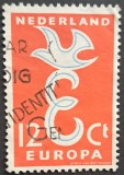 Olanda &ndash; Marcă 12c &bdquo;EUROPA &ndash; porumbel stilizat&rdquo;, stare bună, obliterată