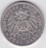 Germania 5 mark marci Prussia 1902 Wilhelm II, Europa, Argint