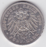 Germania 5 mark marci Prussia 1902 Wilhelm II, Europa, Argint