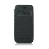 Husa SAMSUNG Galaxy S5 Mini - WOW Mercury (Negru), Piele Ecologica