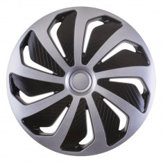 Set 4 capace roti model WIND 15&amp;quot; - SILVER &amp;amp; BLACK foto