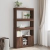 VidaXL Dulap &icirc;nalt, stejar maro, 92x33x180 cm, lemn prelucrat 3309624