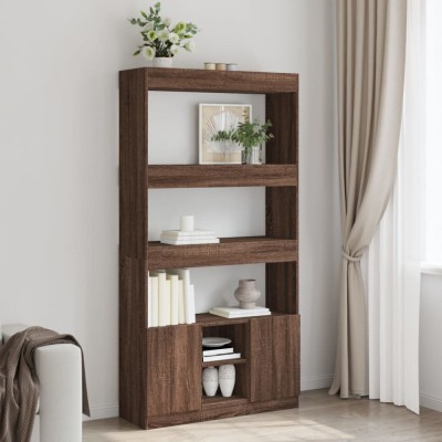 vidaXL Dulap &amp;icirc;nalt, stejar maro, 92x33x180 cm, lemn prelucrat 3309624 foto