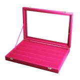 Caseta Fuchsia cu geam pentru prezentare pandantive, Time Veranda