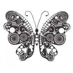 Sticker decorativ, Fluture, 55 cm, 1142STK