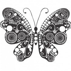Sticker decorativ, Fluture, 55 cm, 1142STK