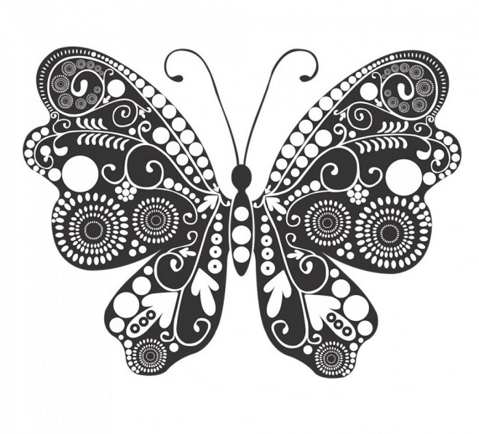 Sticker decorativ, Fluture, 55 cm, 1142STK