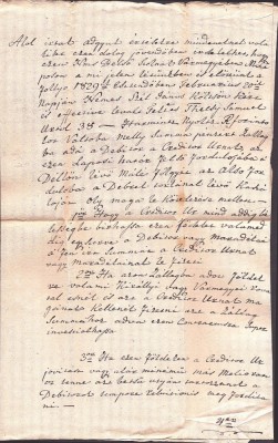A3072N Contract cu sigiliu &amp;icirc;n ceară roșie, anul 1829, comitatul Solnocul Interior, Transilvania, &amp;icirc;n limba maghiară foto