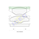 Set Placute frana punte fata Icer Spania, Seat Cordoba, 192002, Ibiza 6K, 192002; Inca, Seat Toledo 191999, VW caddy 192004, Golf 1; Golf II, Golf