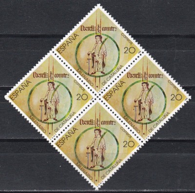 Spania 1988 - Catalonia - 1000 de ani de existență, Bloc de 4, MNH foto