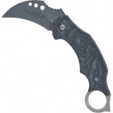 Cutit talon, model craniu, negru, 13 cm