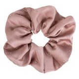 Elastic Par Textil Satinat Roz Nude cu Strass Argintiu pentru Femei, CMCLASS