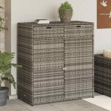 VidaXL Dulap depozitare de grădină, gri, 105x55x113 cm, poliratan