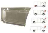 Segment reparatie aripa spate Mercedes Sprinter 2006-, VW Crafter 2005- L=2600, 3265 Partea Dreapta, Spate, lungime 635 mm, inaltime 390 mm, in spate