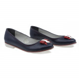 Balerini Dama Michelle, Mich-706, Casual, Piele Naturala, Bleumarin