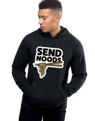 Hanorac Barbati Negru - Send Noods - S foto