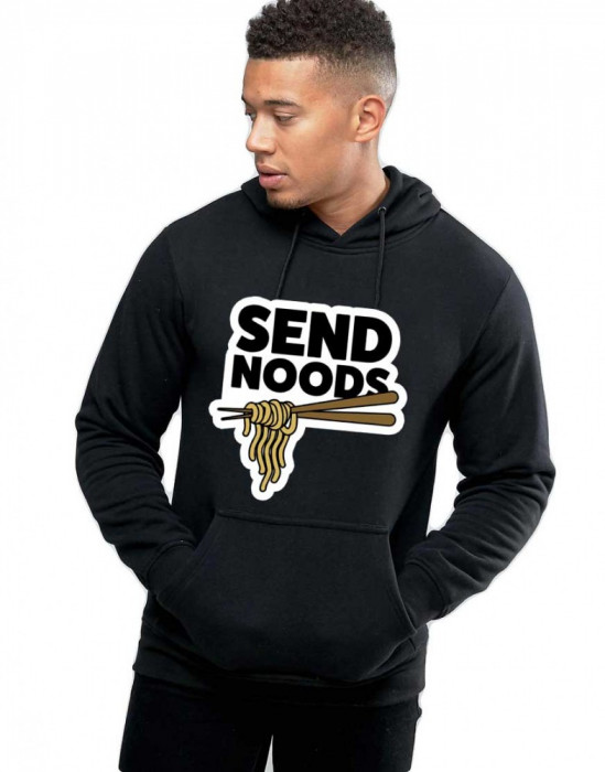 Hanorac Barbati Negru - Send Noods - 2XL