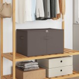 vidaXL Cutie de depozitare Gri 60 x 43 x 35 cm Material textil nețesut 42024632