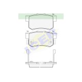 Set placute frana punte spate Honda Accord, 192008, Civic 192017, CR-V 20, Jazz 20, Integra, FR-V, Legend 2, Shuttle, Stream; Suzuki Kizashi, Swift,