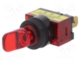 Comutator basculant SCI Poz: 2 SPST ON-OFF 20A/12VDC R13-110 50m&Omega;