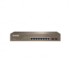 Tenda 8gigabit + 2sfp managed poe switch teg3210p copper ports: foto