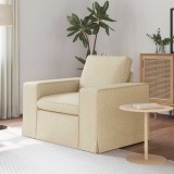 vidaXL Canapea 60cm Crem Metal 42024381