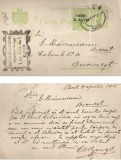 |Romania, carte postala circulata intern, 1915