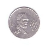 Moneda Mexic 20 centavos 1976, stare foarte buna, curata, America Centrala si de Sud, Cupru-Nichel