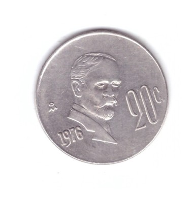 Moneda Mexic 20 centavos 1976, stare foarte buna, curata foto