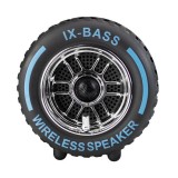 Boxa portabila in forma de anvelopa, bluetooth mp3 si radio fm, TF, lumini rgb,