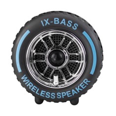 Boxa portabila in forma de anvelopa, bluetooth mp3 si radio fm, TF, lumini rgb, foto