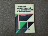 TEORIA CALITATIVA A ECUATIILOR ALGEBRICE C NASTASESCU,C NITA RF21/1, Alta editura