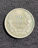 Moneda 20 leva 1930 argint Bulgaria