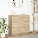 vidaXL Bufetă Stejar Sonoma 80x35x76 cm Lemn prelucrat