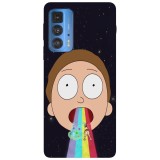 Husa compatibila cu Motorola Edge 20 Lite model Moonmen Morty, Silicon, TPU, Viceversa, Transparent, Carcasa