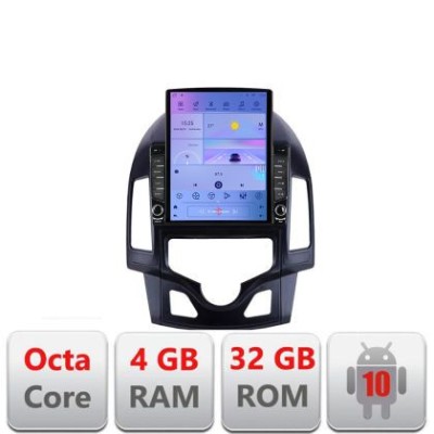 Navigatie HHyundai I30 2009-2012 clima automata G-i30automatic ecran tip TESLA 9.7&amp;quot; cu Android Radio Bluetooth Internet CarStore Technology foto