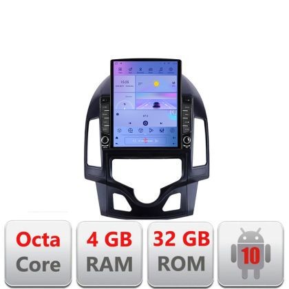 Navigatie HHyundai I30 2009-2012 clima automata G-i30automatic ecran tip TESLA 9.7&quot; cu Android Radio Bluetooth Internet CarStore Technology