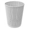 Coș de Gunoi, 20x24.5cm, Capacitate 5.5L, Plastic, Model &Icirc;mpletit, Gri