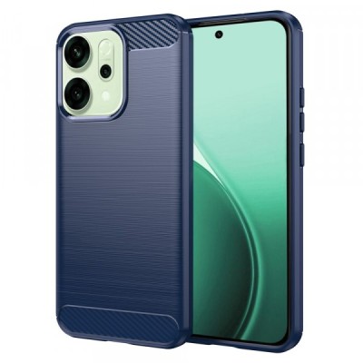 Husa pentru Oppo Reno14, Techsuit, Carbon, Albastra foto