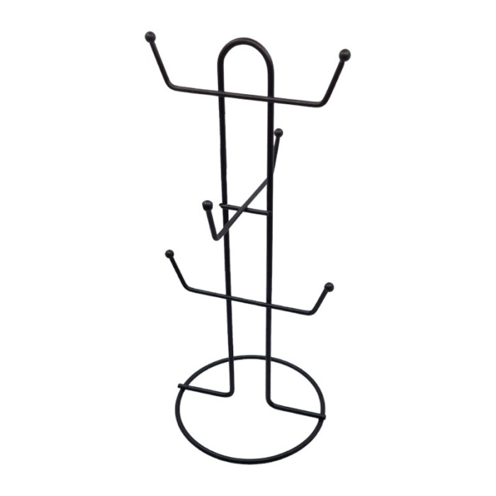 Suport vertical din metal pentru cani, negru mat, SM017C, 360 mm
