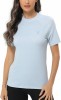 Tricou cu maneca scurta pentru femei Beast Layer, albastru deschis, M - OUTLET