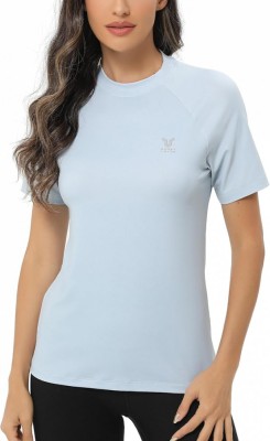 Tricou cu maneca scurta pentru femei Beast Layer, albastru deschis, M - OUTLET foto