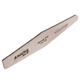 Pilă unghii profesională, romb, zebră, cu centrul negru - 150/150, AMAZING SHINE