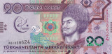 Turkmenistan 20 Manat 2017 Comemorativa UNC