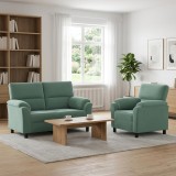 Cumpara ieftin Set de canapea 2 pcs Verde Marii Catifea