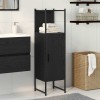 VidaXL Dulap de Baie Stejar negru 33 x 33 x 120.5 cm Lemn compozit 863122